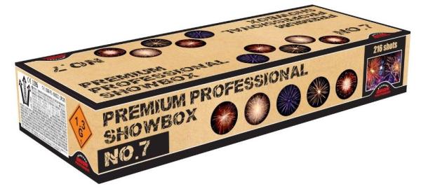 No. 7, 216 Schuss, NEM: 819g, Kaliber: 14mm, Brenndauer ca. 75 Sekunden